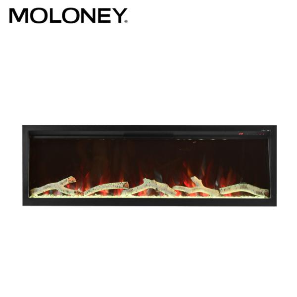 Quality 2040mm Fully Recessed Electric Fireplace 3 Dimming 7 Fuel Bed Color Change wholesale