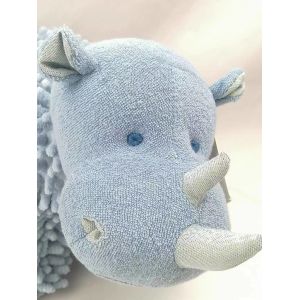 Custom Soft Stuffed Emulation Animal Cute Blue Hippopotamus Plush Toys For Child