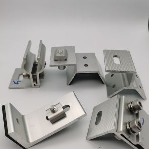 Aluminum Frame Solar Panel Rail Clamps for Modern Apartment PV Mounting System