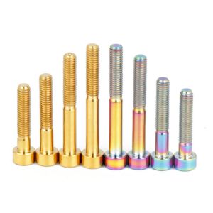 DIN Standard Titanium Precision Parts Gold Torx Bicycle Titanium Bolt