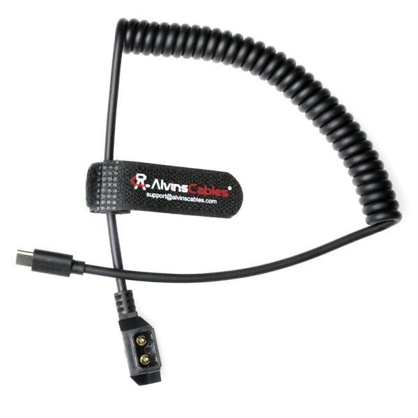 Quality Alvin's Cables Dtap to USB-C Power Cable for DJI Focus Pro Motor, Ultra Soft D-tap to Type-C Enhanced Power Coiled for Tilta Nucleus Nano II Wireless Lens Control Motor wholesale