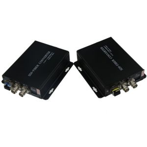 Cheap 1 Channel Video Hd Sdi To Fiber Converter , Fiber Optic Transmitter And Receiver AC90~240V for sale