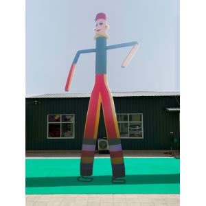 Size 5m Custom Inflatable Tube Man With Blower For Promotion