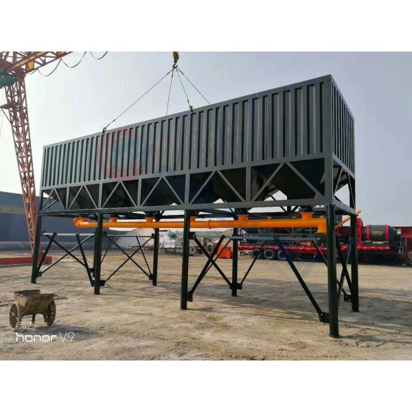 Easily Transferred Portable Cement Silo , Horizontal Foundation Lime Storage Silo