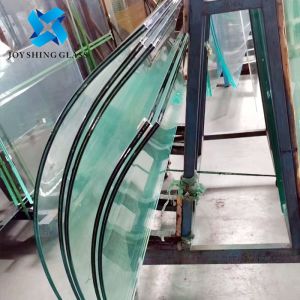 China Custom 9/16 Thick Curved Tempered Laminated Glass 14.28mm Laminated Glass on sale