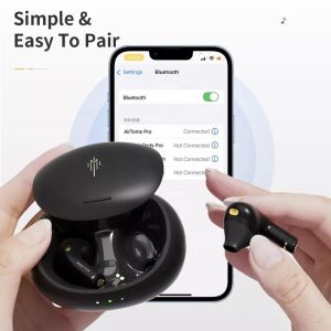 IPX5 waterproof Noise Cancelling Bluetooth Earbuds With Wireless Charging Case