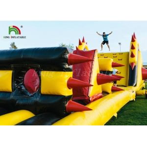 EN14960 Inflatable Sports Games / Inflatable Obstacle Course With CE Blower