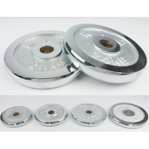 2.5kg 5kg 7.5kg 10kg 15kg 20kg chromed dumbbell palte barbell plate for weight