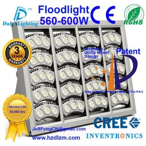 Cheap LED Flood Light 560-600W with CE,RoHS Certified and Best Cooling Efficiency Floodlight Made in China for sale