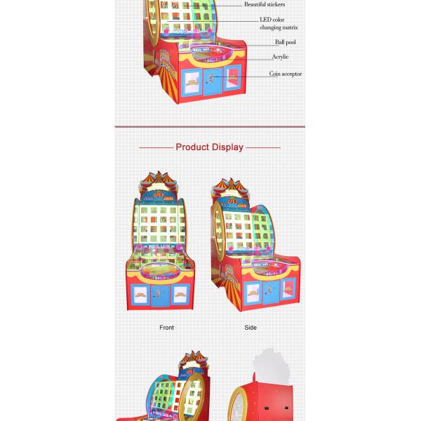 Luxury Amusement Game Machines / Basketball Simulation Game Machine With Ticket Function