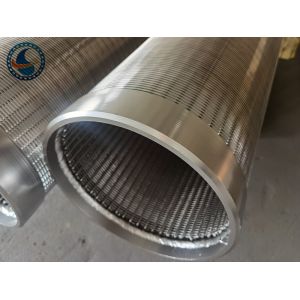 6" Stainless Steel 100 Bar Johnson Wire Screen Continuous Slot For Water