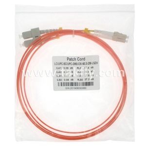 LC UPC To SC UPC Duplex Multi Mode 50/125um OM2 2.0mm LSZH Fiber Optic Patchcord