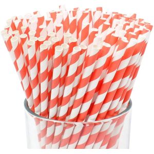 Drinking Eco Friendly Paper Straw Biodegradable Disposable Party Tableware
