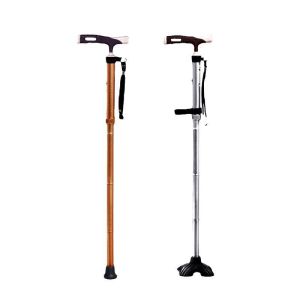 YFH-GZ005 Aluminum Folding Walking Sticks With Anti Slip Foot Pad Easy Carrier