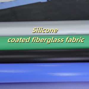 0.3 mm Thickness 400 g/sqm Weight 1.5 meter Width Silicone Coated Fiberglass