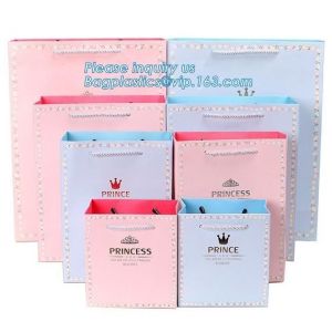 Luxury Rope Handle Laminated Paper Carrier Bags,brand Luxury laminated manila
