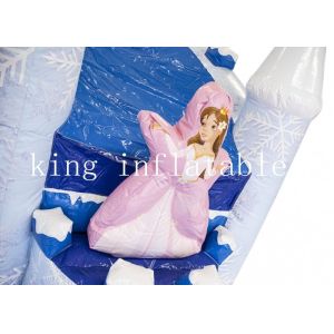 Kids Commercial Inflatable Frozen Bouncer Combo With Slide