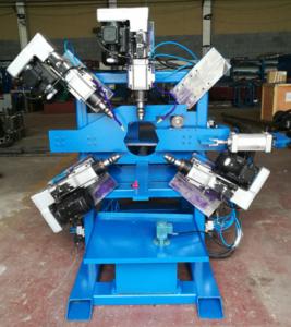 China Double Hole Drilling machine for 40 ~ 120mm pipe on sale