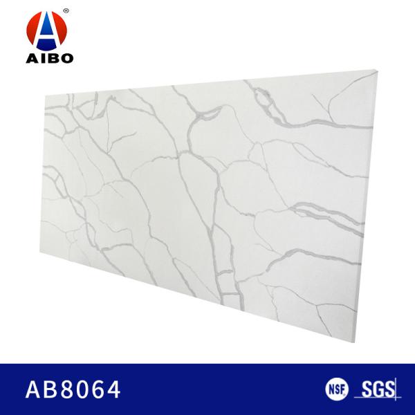 Quality High Density Calacatta White 3000*1400 Quartz Kitchen Countertops wholesale