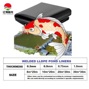 0.2mm-3mm Thickness All-Welded LLDPE Geomembrane Liners for Aquaculture 1m-8m
