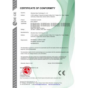 Shenzhen Bava Technology Co.,Ltd Certifications