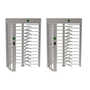 High Safety Access Control Turnstile Gate Brushed SS Robust Full Height