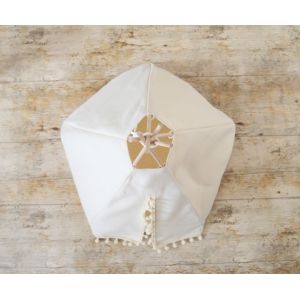 Eco Bohemian Ivory Hedgehog Bed Rabbit Bunny House With Removable Cusion