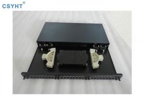 Cheap 24 Core 8 Ports SC LIU Fiber Optic Patch Panel 19 Inch 1U for sale