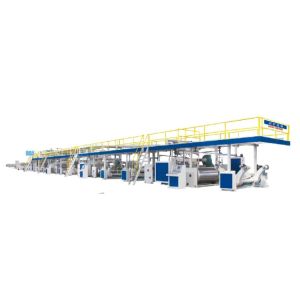 High Speed 3 Layer Nano Corrugated Cardboard Production Line 4500 KG for Voltage