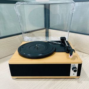 Vintage Vinyl Bluetooth Speaker Retro Design 3 Speed Record Player Speaker With