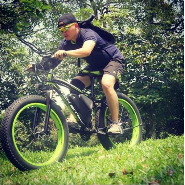 High Speed Long Range Electric Bikes Touring Fat Rear Rack 17Ah 20Ah 1000w