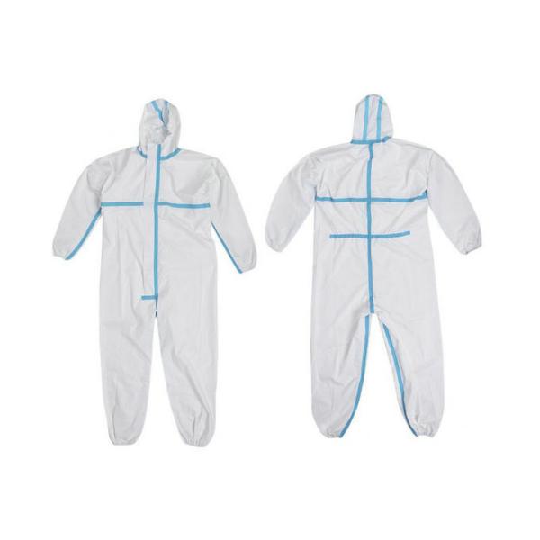 Quality Breathable Disposable  Non Woven Coverall With Elastic Waistband And Cuffs wholesale