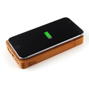 Bamboo Appearance Square Portable Charger With DC 5v/2a Input Current