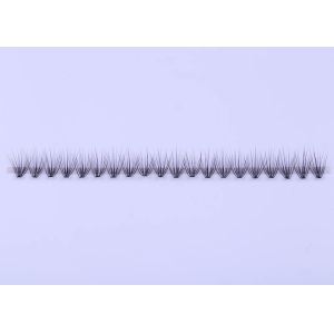 0.03mm 20D Cluster Eyelash Extensions , Volume Individual Lashes 8mm - 12mm