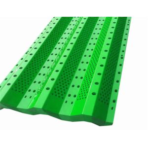 Design High Strength Coking Plant Yard Windbreak Fence Panels Double Peak Type