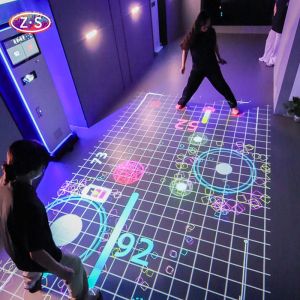 Multi Scenario Mobile Interactive Floor Projection Game Various Applications