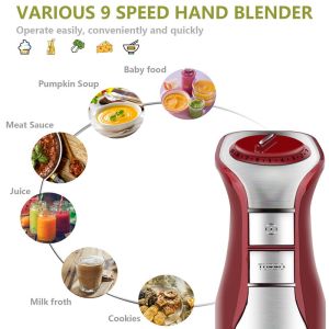 5 in 1 smart stick 9 speeds 500 watts kitchen blender hand held for smoothie,