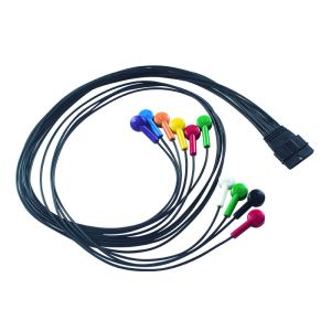 IEC/AHA Color Coding Schiller MS-12 Blue Compatible ECG Patient Cable for FT-1 2