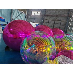 Giant PVC inflatable mirror ball inflatable big shiny ball for Holiday