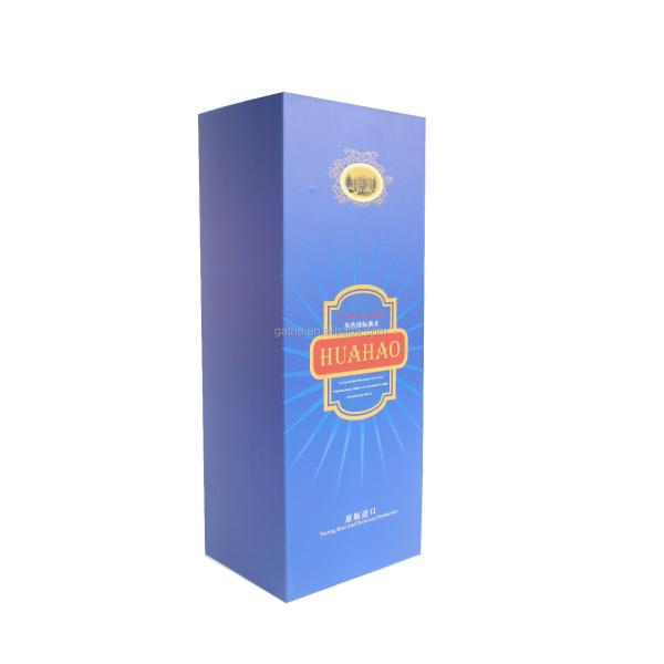 Customized Wine Bottle Cardboard Gift Boxes Packaging for Wine Champagne Bottle