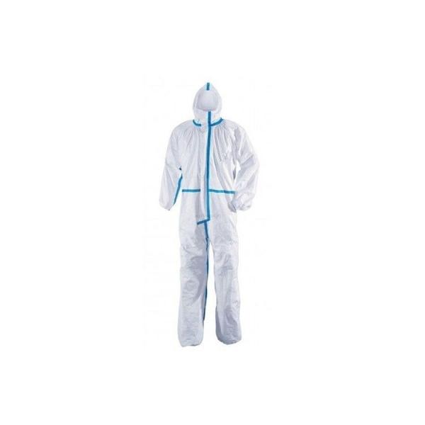Quality Breathable Disposable Protective Clothing Anti Static With Elastic Hood wholesale