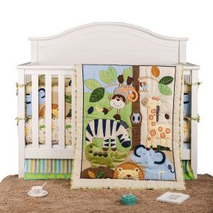 Soft Breathable Comforters Embroidery Baby Duvet Bedding Sets for Girl