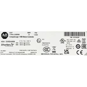 ALLEN-BRADLEY 1769-L30ERM IP20 Compliant Long Life Battery for Safety Relay