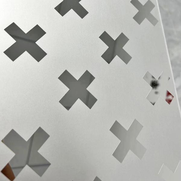 Quality Custom Small Sample Mirror 8K Partial Etching Stainless Steel Sheet wholesale