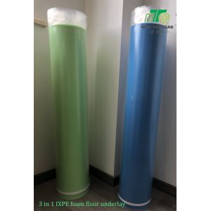 Cheap Green Eco Friendly Underlay 2mm 33kg/m3 Laminate Moisture Proof Underlay With PE Film for sale