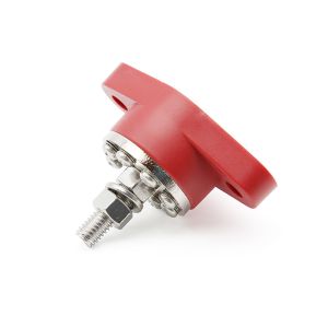 Terminal Block Power Distribution Stud Round Bus Bar 300A with Transparent Cover