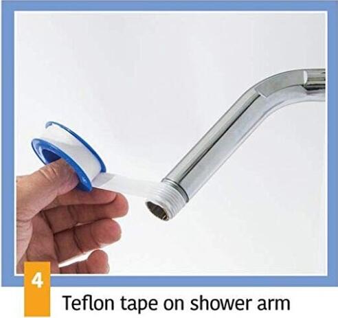 Bathroom Water Tap Filter Plastic Chromed KDF 55 Reduces Chlorine Shower Filters KK-TP-11B