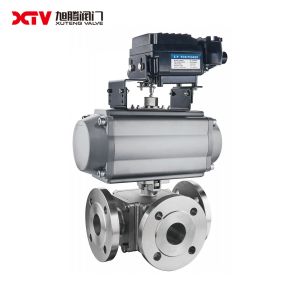 High Platform ANSI T Type Square Three-Way Ball Valve 300LB for Pn16-Pn25