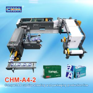 Cheap Compact A4 Paper Production Line with 2 Rolls 4 Pockets and 10 Reams/Min Output in 8×9 Meters Footprint for sale