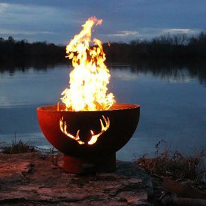 Big Size Deep Corten Steel Low Smoke Fire PitWith Laser Cut Pattern